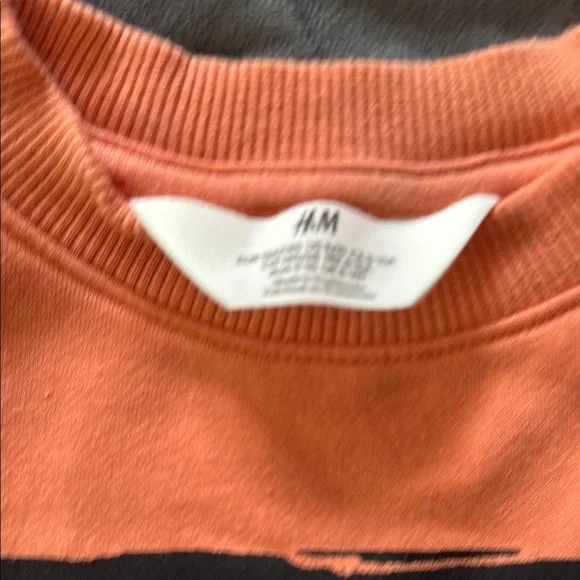 H&M Pumpkin Orange Halloween Crewneck Sweater - Picture 2 of 2